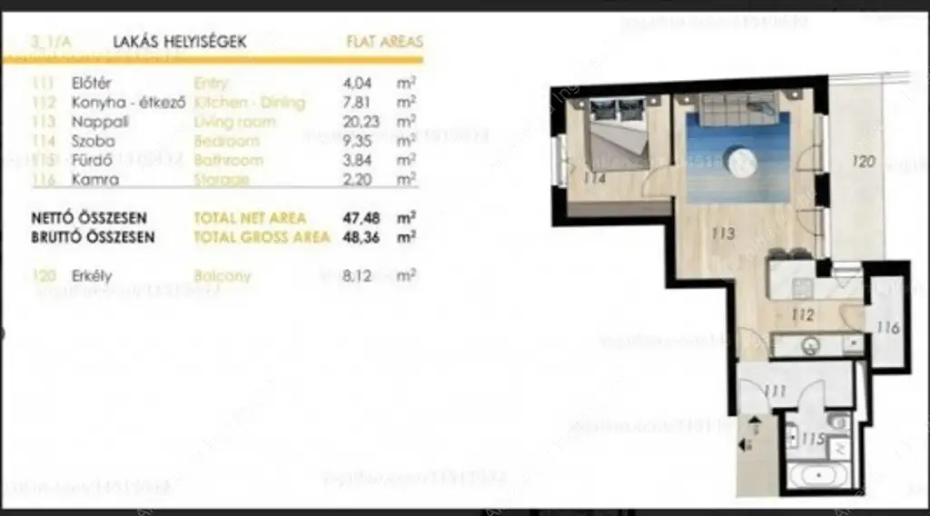 Kiadó albérlet 300000 Ft/hó áron: Budapest, VIII. kerület  Homok utca. Mérete: 47 nm, 2 szobás | Alberlet.hu - 6626022