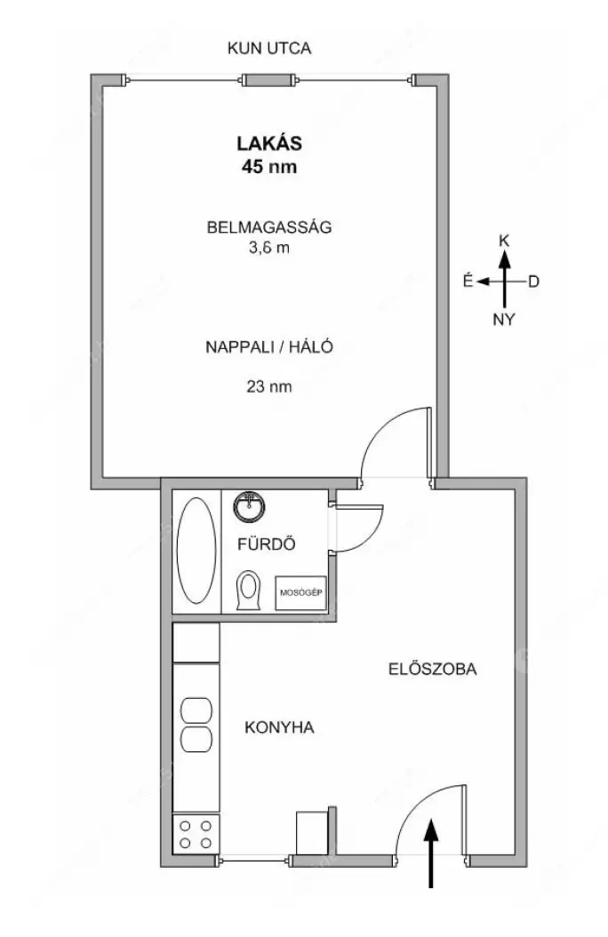 Kiadó albérlet 238000 Ft/hó áron: Budapest, VIII. kerület  II. János Pál pápa tér. Mérete: 45 nm, 1 szobás | Alberlet.hu - 6405804