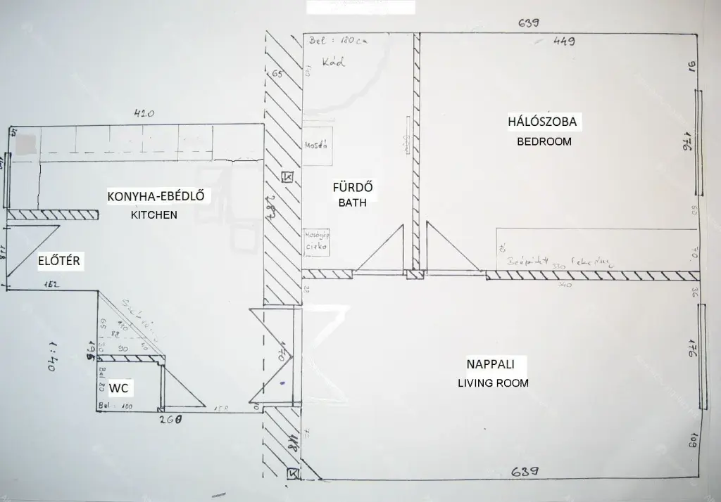Kiadó albérlet 259000 Ft/hó áron: Budapest, VIII. kerület  Kis Salétrom utca . Mérete: 65 nm, 2 szobás | Alberlet.hu - 6661606