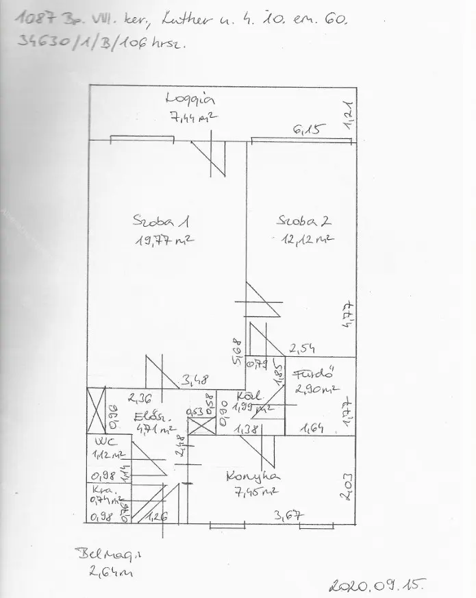 Kiadó albérlet 290000 Ft/hó áron: Budapest, VIII. kerület  Luther utca. Mérete: 55 nm, 2 szobás | Alberlet.hu - 6657135