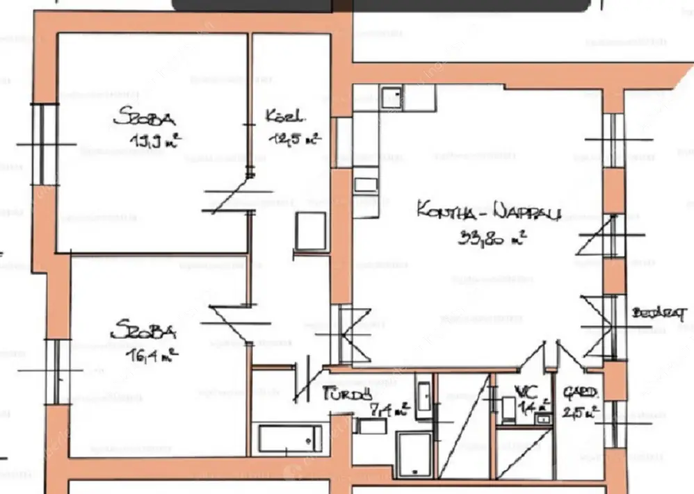 Kiadó albérlet 395000 Ft/hó áron: Budapest, VIII. kerület  Vajda Péter utca. Mérete: 94 nm, 3 szobás | Alberlet.hu - 6554432
