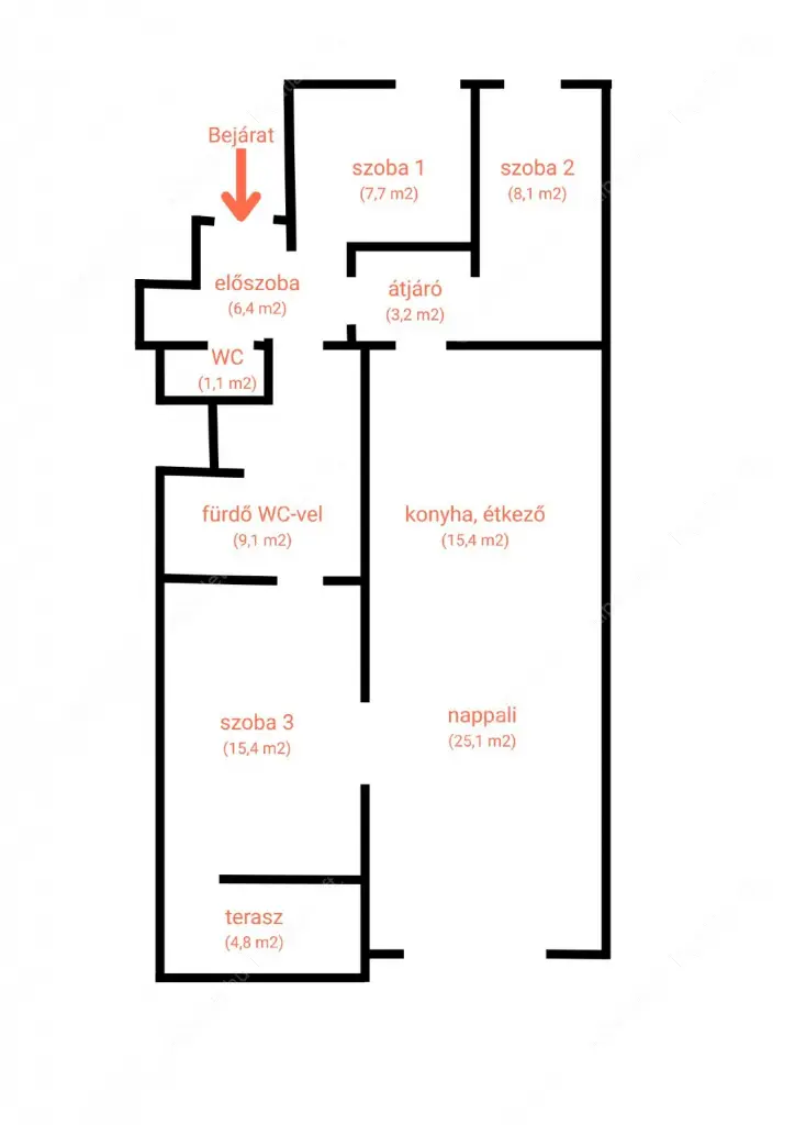 Kiadó albérlet 490000 Ft/hó áron: Budapest, VIII. kerület  Vas utca. Mérete: 93 nm, 2 szobás | Alberlet.hu - 6530188