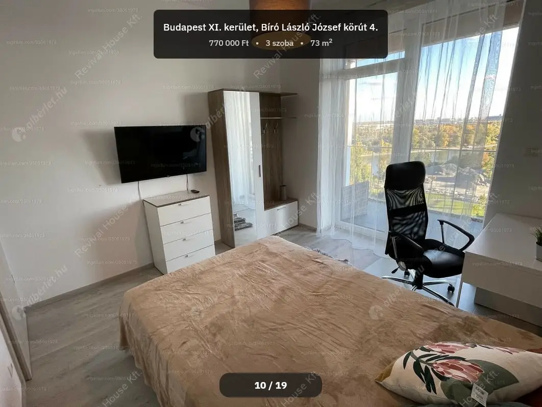Kiadó albérlet 770000 Ft/hó áron: Budapest, XI. kerület  Bíró László József körút. Mérete: 73 nm, 3 szobás | Alberlet.hu - 6590949