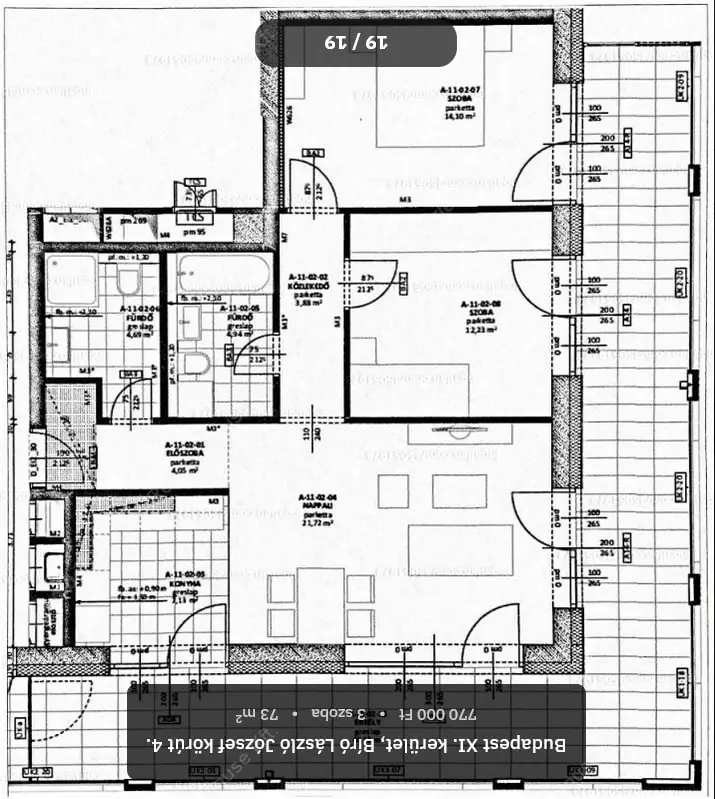 Kiadó albérlet 770000 Ft/hó áron: Budapest, XI. kerület  Bíró László József körút. Mérete: 73 nm, 3 szobás | Alberlet.hu - 6590957