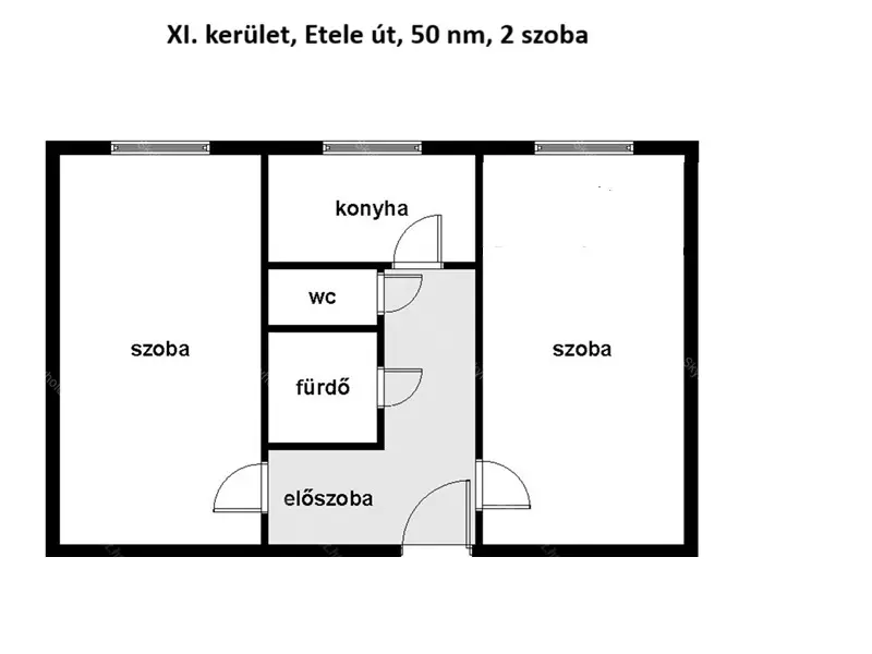 Kiadó albérlet 210000 Ft/hó áron: Budapest, XI. kerület  Etele út. Mérete: 50 nm, 2 szobás | Alberlet.hu - 6654106