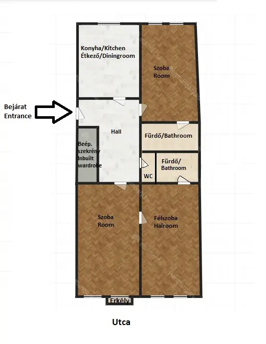 Kiadó albérlet 360000 Ft/hó áron: Budapest, XI. kerület  Lágymányosi utca. Mérete: 72 nm, 3 szobás | Alberlet.hu - 6695130
