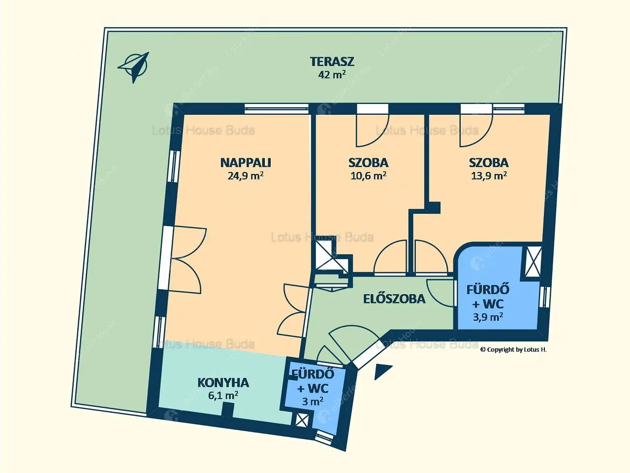 Kiadó albérlet 440000 Ft/hó áron: Budapest, XI. kerület  Rahó utca. Mérete: 75 nm, 3 szobás | Alberlet.hu - 6625645