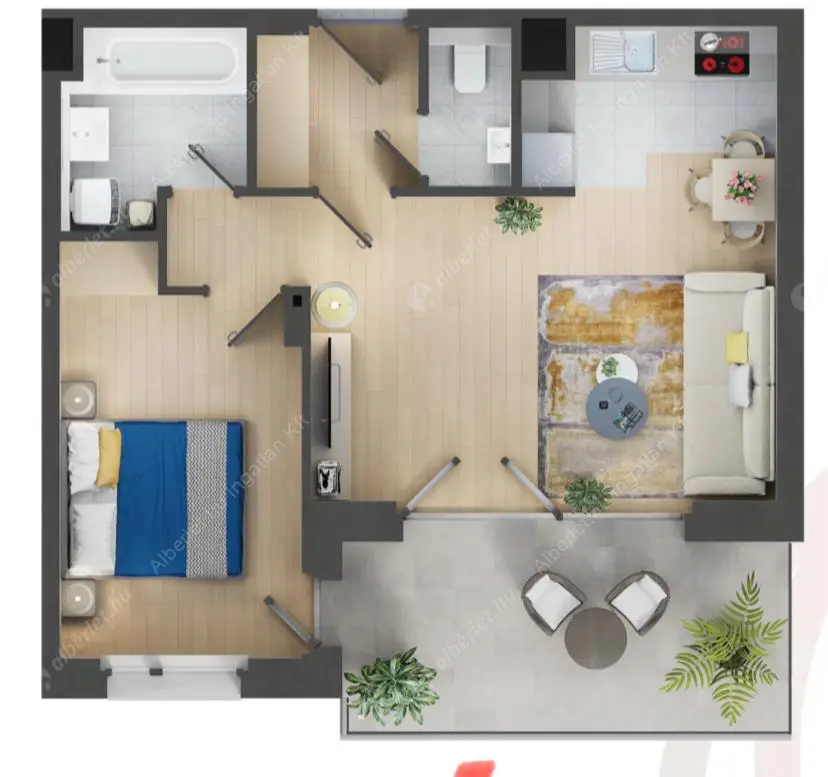 Kiadó albérlet 299000 Ft/hó áron: Budapest, XIII. kerület  Cserhalom utca. Mérete: 45 nm, 2 szobás | Alberlet.hu - 6627963