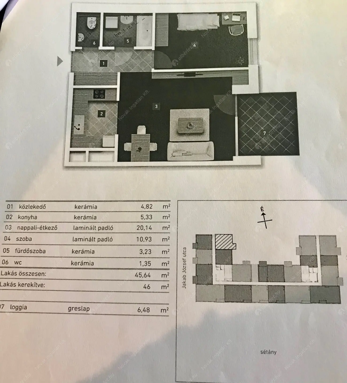 Kiadó albérlet 280000 Ft/hó áron: Budapest, XIII. kerület  Jakab József utca. Mérete: 46 nm, 2 szobás | Alberlet.hu - 6574047