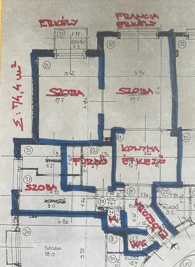 Kiadó albérlet 385000 Ft/hó áron: Budapest, XIII. kerület  Pozsonyi út. Mérete: 75 nm, 3 szobás | Alberlet.hu - 6670599