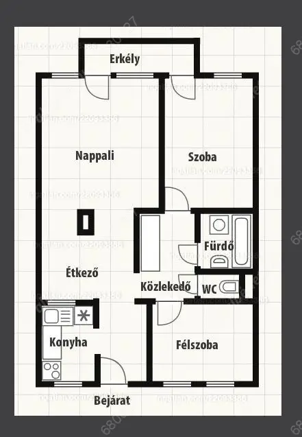 Kiadó albérlet 330000 Ft/hó áron: Budapest, XIII. kerület  Radnóti Miklós utca. Mérete: 65 nm, 2 szobás | Alberlet.hu - 6579865