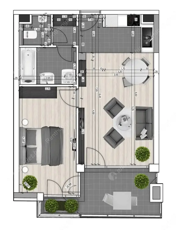 Kiadó albérlet 290000 Ft/hó áron: Budapest, XIII. kerület  Rózsafa utca. Mérete: 48 nm, 2 szobás | Alberlet.hu - 6586390