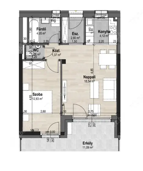 Kiadó albérlet 270000 Ft/hó áron: Budapest, XIII. kerület  Szabolcs utca. Mérete: 45 nm, 2 szobás | Alberlet.hu - 6612028