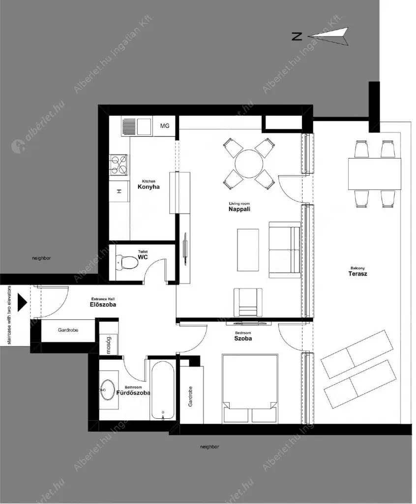 Kiadó albérlet 380000 Ft/hó áron: Budapest, XIII. kerület  Visegrádi utca. Mérete: 55 nm, 2 szobás | Alberlet.hu - 6521057