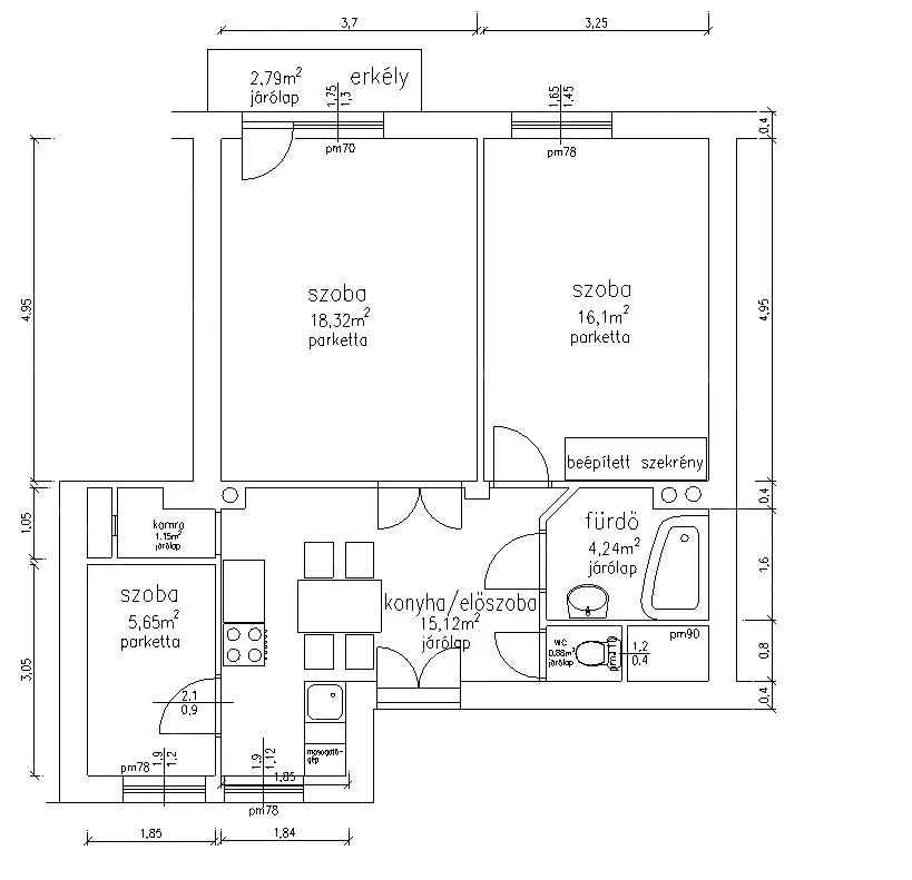 Kiadó albérlet 250000 Ft/hó áron: Budapest, XIV. kerület  Bosnyák tér. Mérete: 62 nm, 2 szobás | Alberlet.hu - 6662126