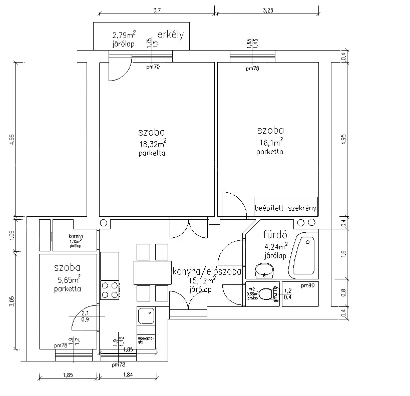 Kiadó albérlet 250000 Ft/hó áron: Budapest, XIV. kerület  Bosnyák tér. Mérete: 62 nm, 2 szobás | Alberlet.hu - 6668133