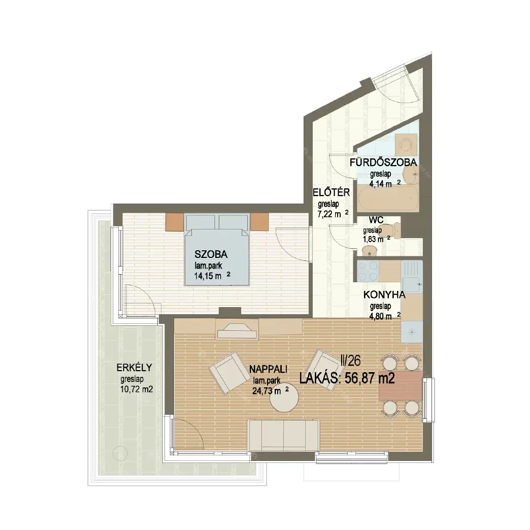 Kiadó albérlet 300000 Ft/hó áron: Budapest, XIV. kerület   Pillangó Park . Mérete: 57 nm, 2 szobás | Alberlet.hu - 6640399