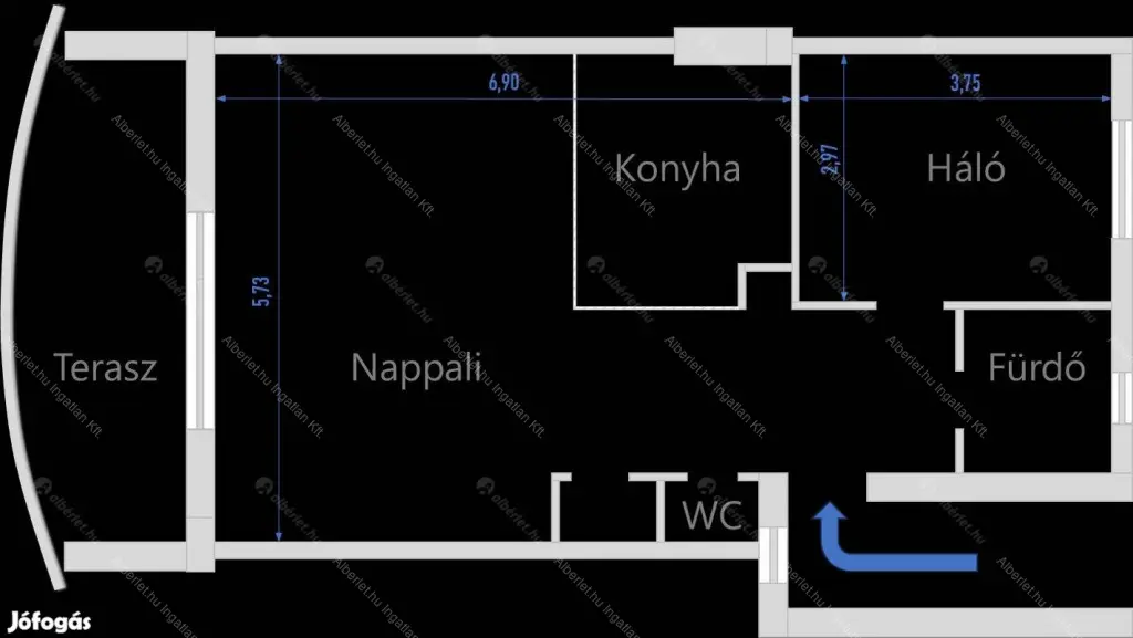 Kiadó albérlet 250000 Ft/hó áron: Budapest, XIV. kerület  Utász utca. Mérete: 62 nm, 2 szobás | Alberlet.hu - 6653944