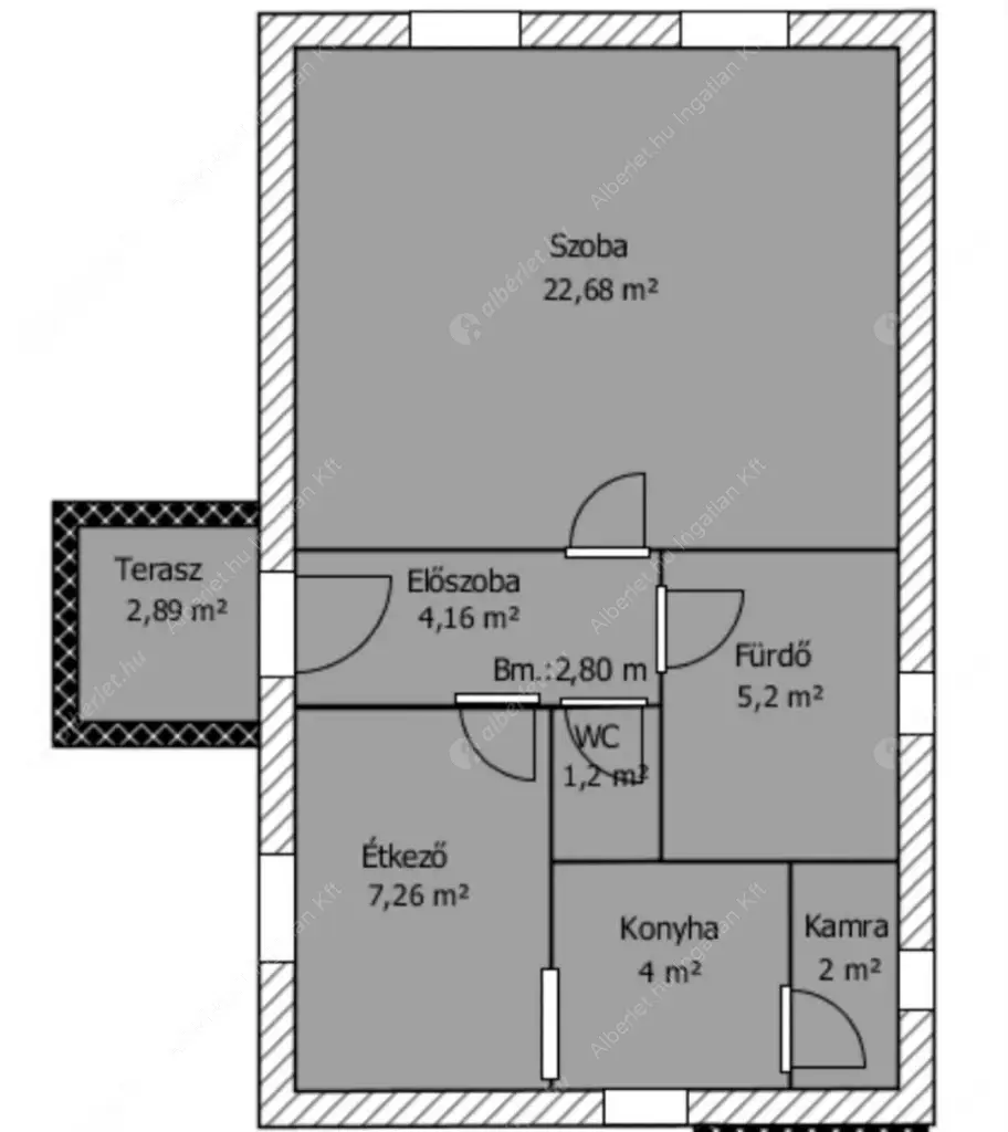 Kiadó albérlet 260000 Ft/hó áron: Gyömrő,  Nefelejcs utca. Mérete: 50 nm, 1 szobás | Alberlet.hu - 6601156